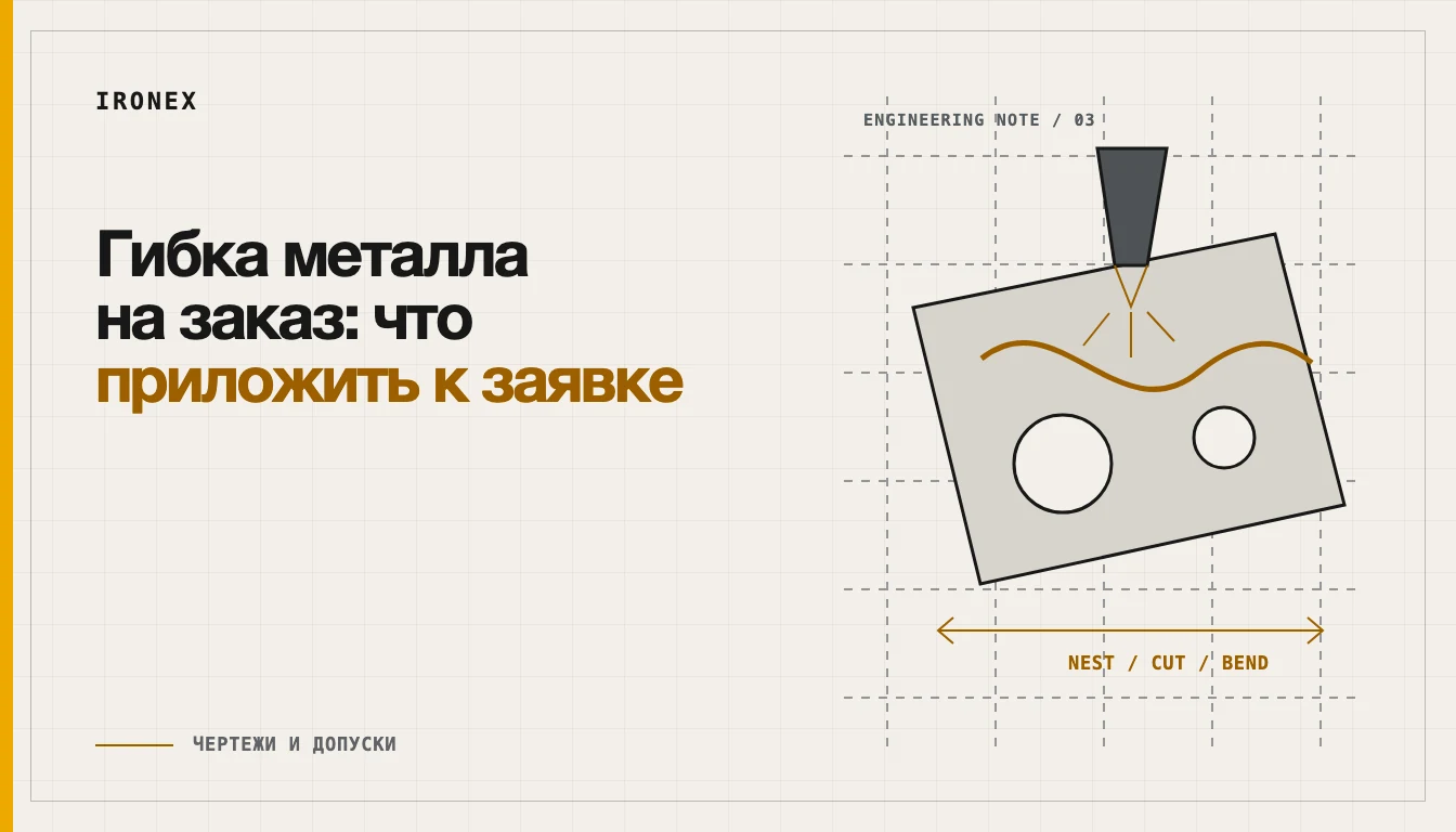 Инженерная схема к статье «Гибка металла на заказ: что приложить к заявке»
