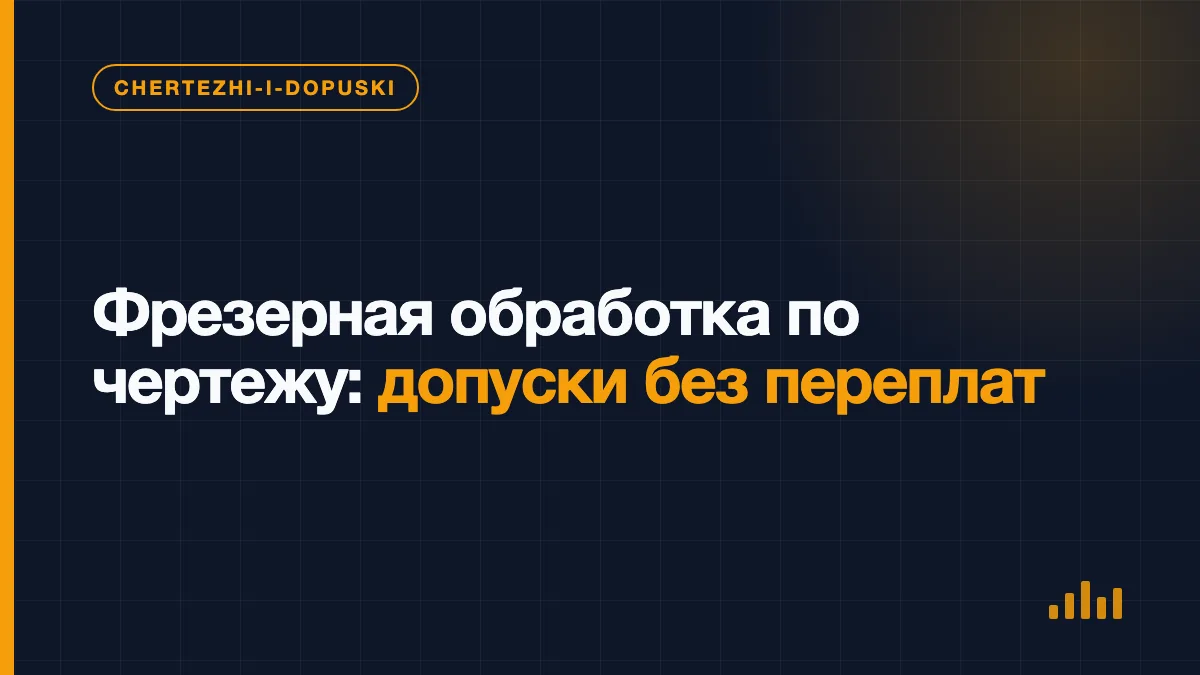 Фрезерованная металлическая деталь и чертёж с обозначениями допусков и шероховатости